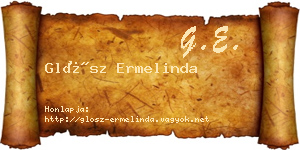 Glósz Ermelinda névjegykártya